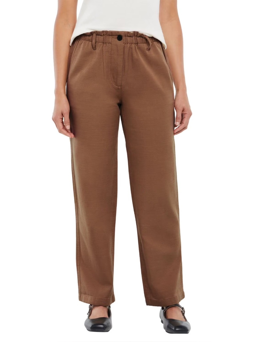 GAP Women's Wide-Leg Brown Trousers